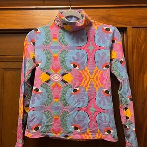 Nooworks Patterned Turtleneck Top